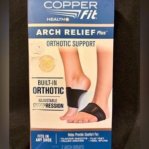 Arch Relief Orthotic Shoe Inserts Copper Fit